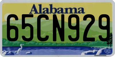 AL license plate 65CN929