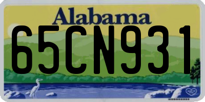 AL license plate 65CN931