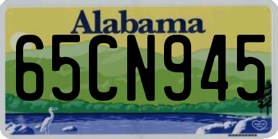 AL license plate 65CN945