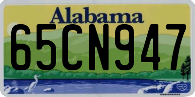 AL license plate 65CN947