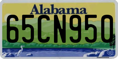 AL license plate 65CN950