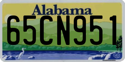 AL license plate 65CN951