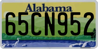 AL license plate 65CN952