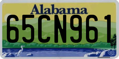 AL license plate 65CN961
