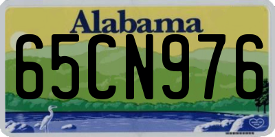 AL license plate 65CN976