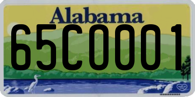 AL license plate 65CO001