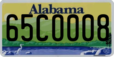 AL license plate 65CO008