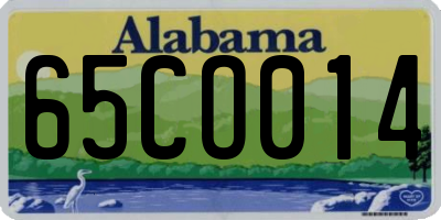 AL license plate 65CO014
