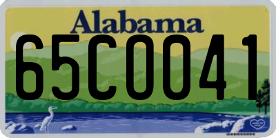 AL license plate 65CO041