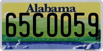AL license plate 65CO059
