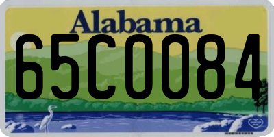 AL license plate 65CO084