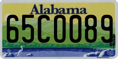 AL license plate 65CO089