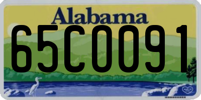 AL license plate 65CO091
