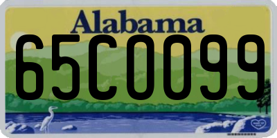 AL license plate 65CO099
