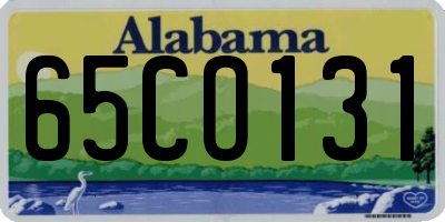 AL license plate 65CO131