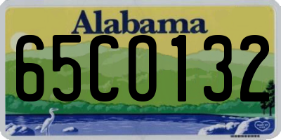 AL license plate 65CO132