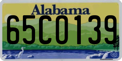 AL license plate 65CO139