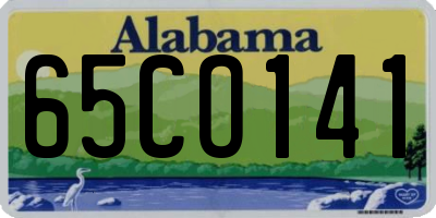 AL license plate 65CO141