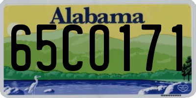 AL license plate 65CO171