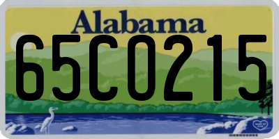 AL license plate 65CO215