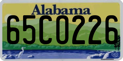 AL license plate 65CO226