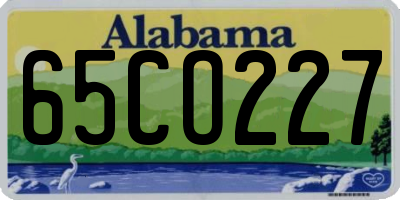 AL license plate 65CO227