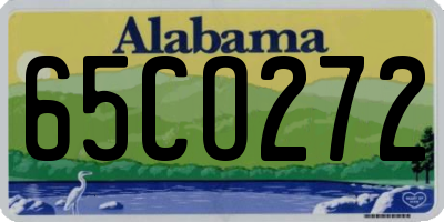 AL license plate 65CO272
