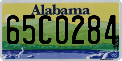 AL license plate 65CO284