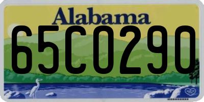AL license plate 65CO290