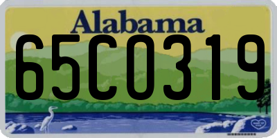 AL license plate 65CO319