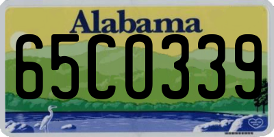 AL license plate 65CO339