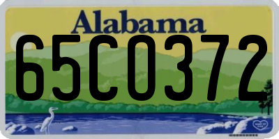 AL license plate 65CO372