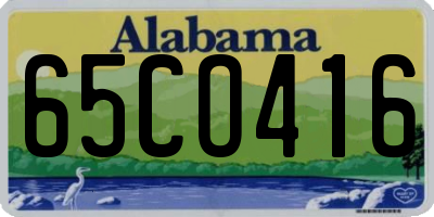 AL license plate 65CO416