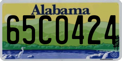 AL license plate 65CO424