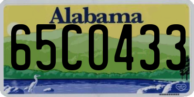 AL license plate 65CO433