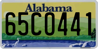 AL license plate 65CO441