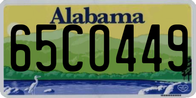 AL license plate 65CO449