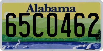 AL license plate 65CO462