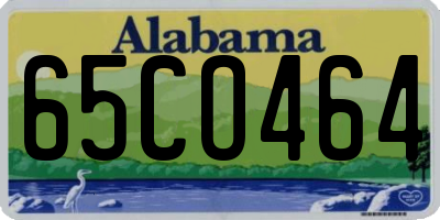 AL license plate 65CO464