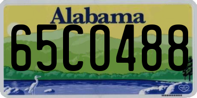 AL license plate 65CO488