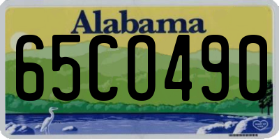 AL license plate 65CO490