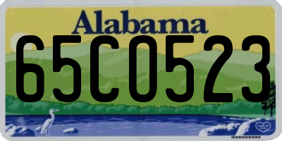 AL license plate 65CO523
