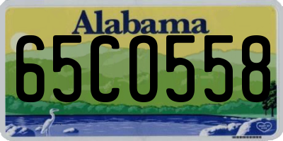 AL license plate 65CO558