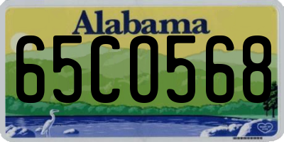 AL license plate 65CO568