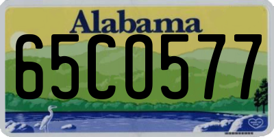 AL license plate 65CO577