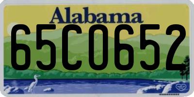 AL license plate 65CO652