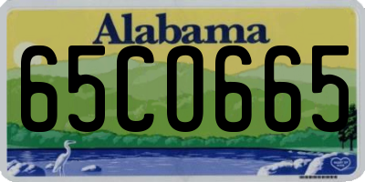 AL license plate 65CO665