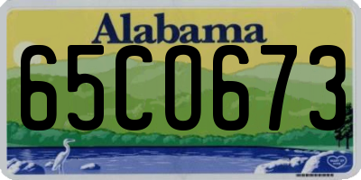 AL license plate 65CO673
