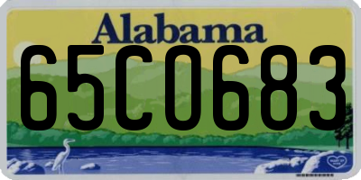 AL license plate 65CO683