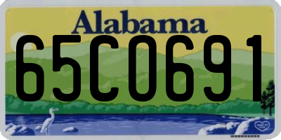 AL license plate 65CO691
